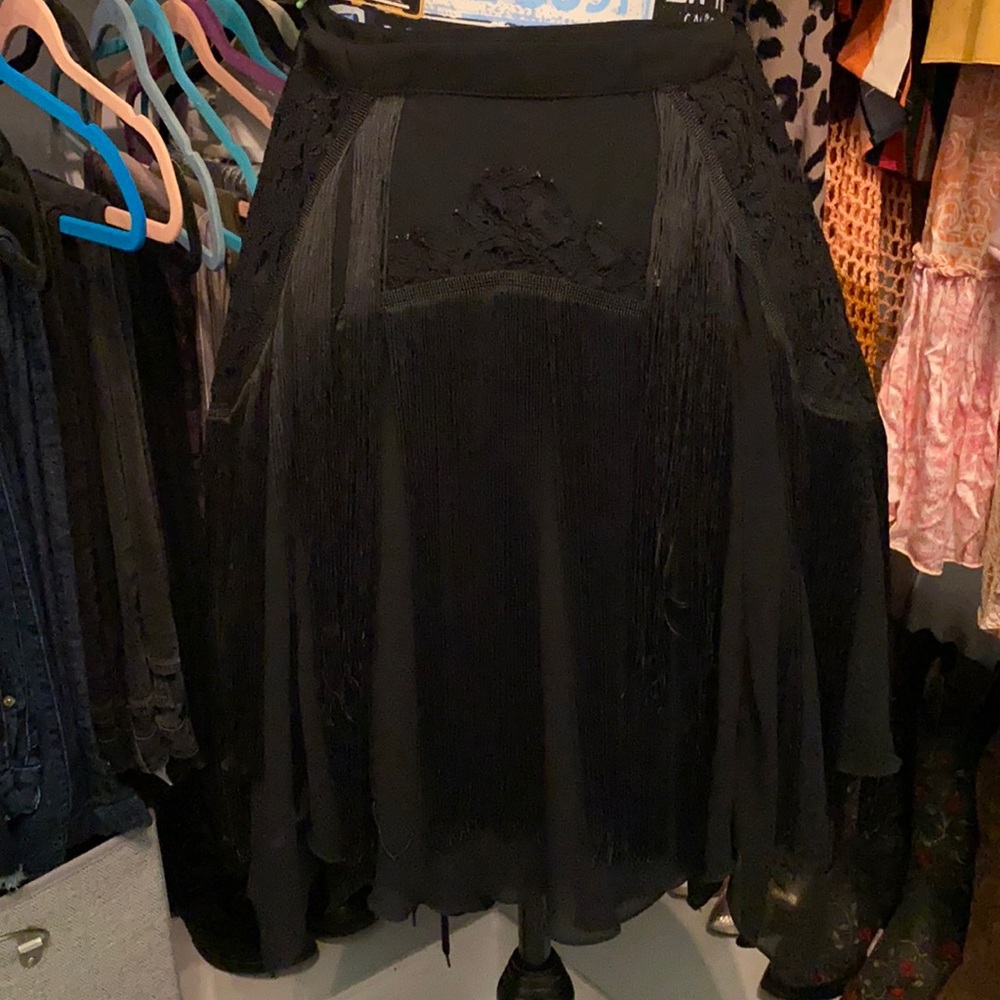 Free People Fringe Skirt